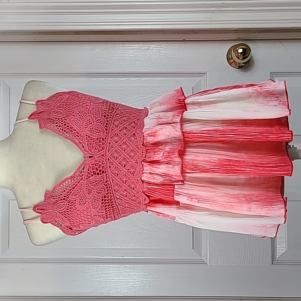La Miel Crocheted Bodice Blouse